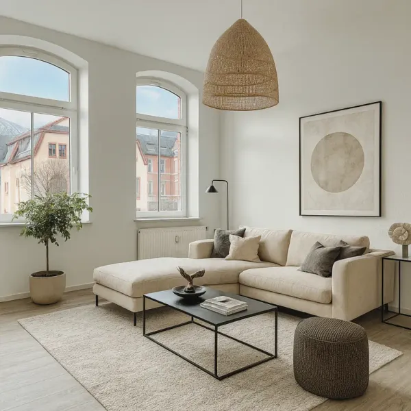 Homestaging Nachher - Professionell möblierter Raum