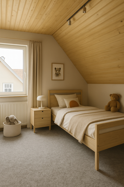 Kinder/ Gästezimmer im DG