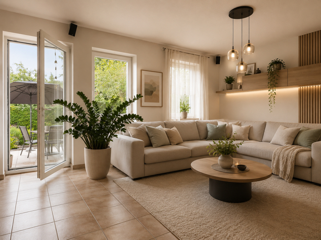 Wohnzimmer visualisiert