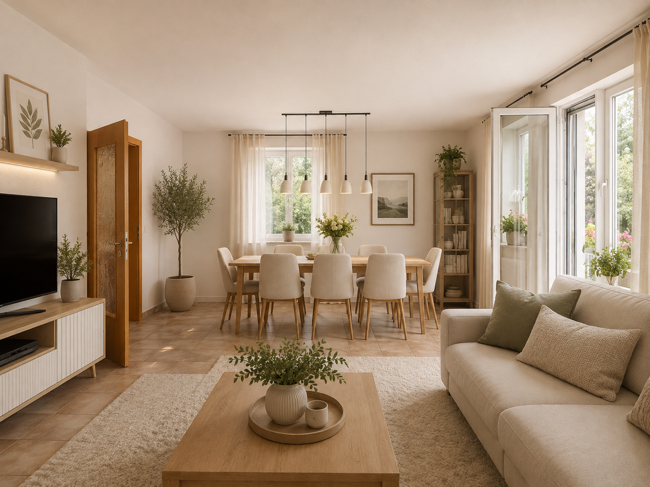 Wohnzimmer -  Einrichtung visualisiert 