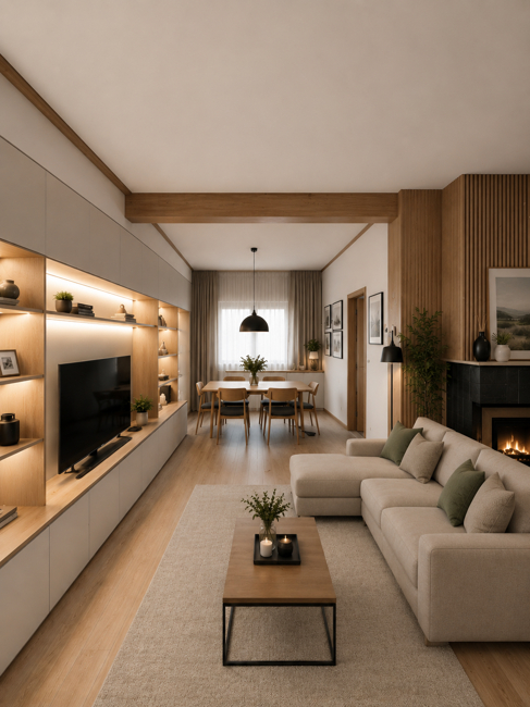 Wohnzimmer in EG  - visualisiert 