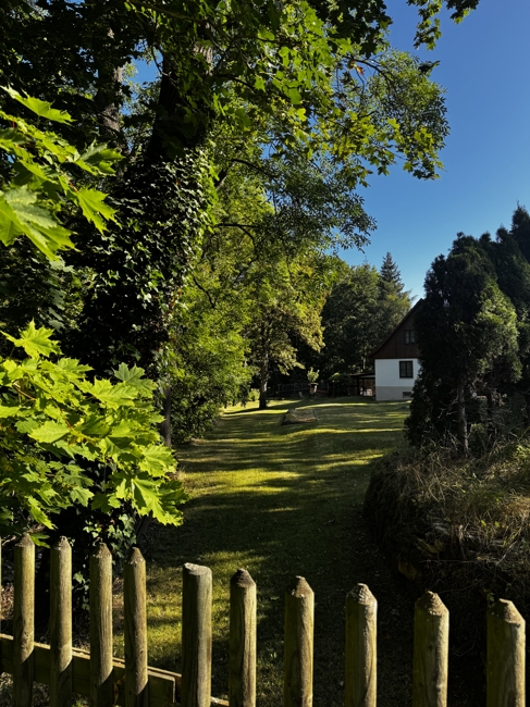 Blick über den Gartenzaun
