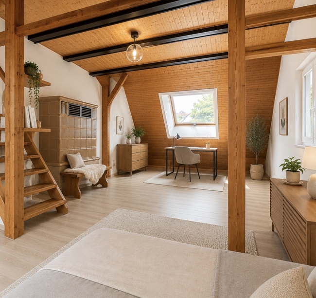 Schlafzimmer - visualisiert 