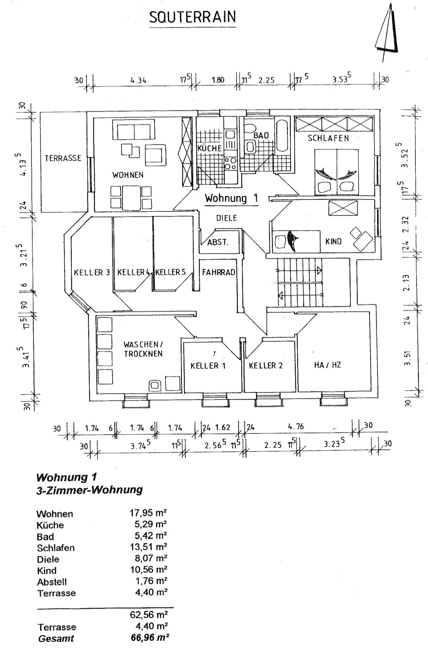 Grundriss aus Bestandsplänen