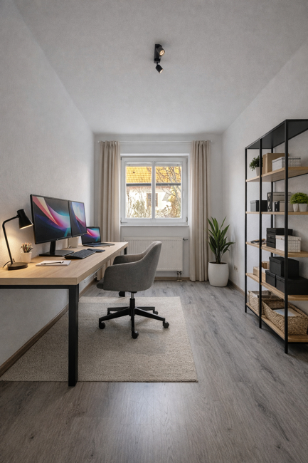 Arbeitszimmer visualisiert 