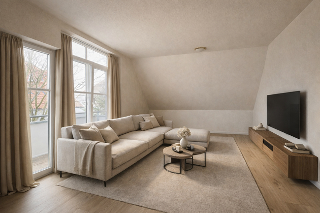 Wohnzimmer visualisiert